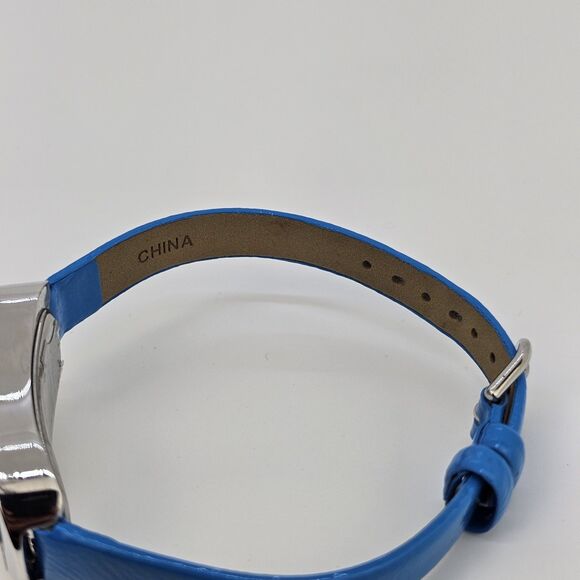 Main Line Time Women's Watch 20MM Blue Dial Blue Leather Bands New Battery - Picture 13 of 14